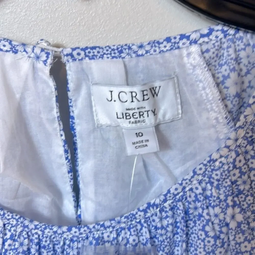 NWT J. Crew X Liberty floral back cut out dress